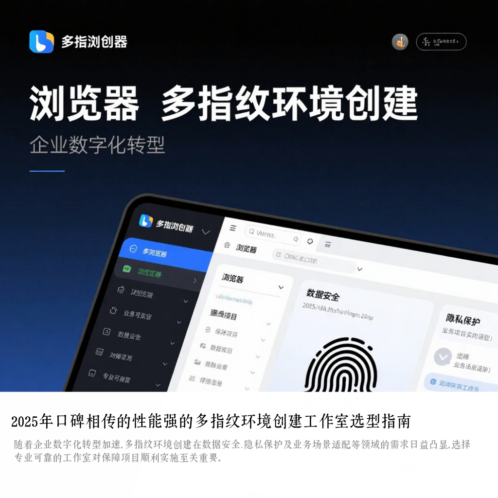2025年口碑相传的性能强的多指纹环境创建工作室选型指南