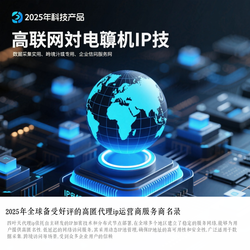 2025年全球备受好评的高匿代理ip运营商服务商名录