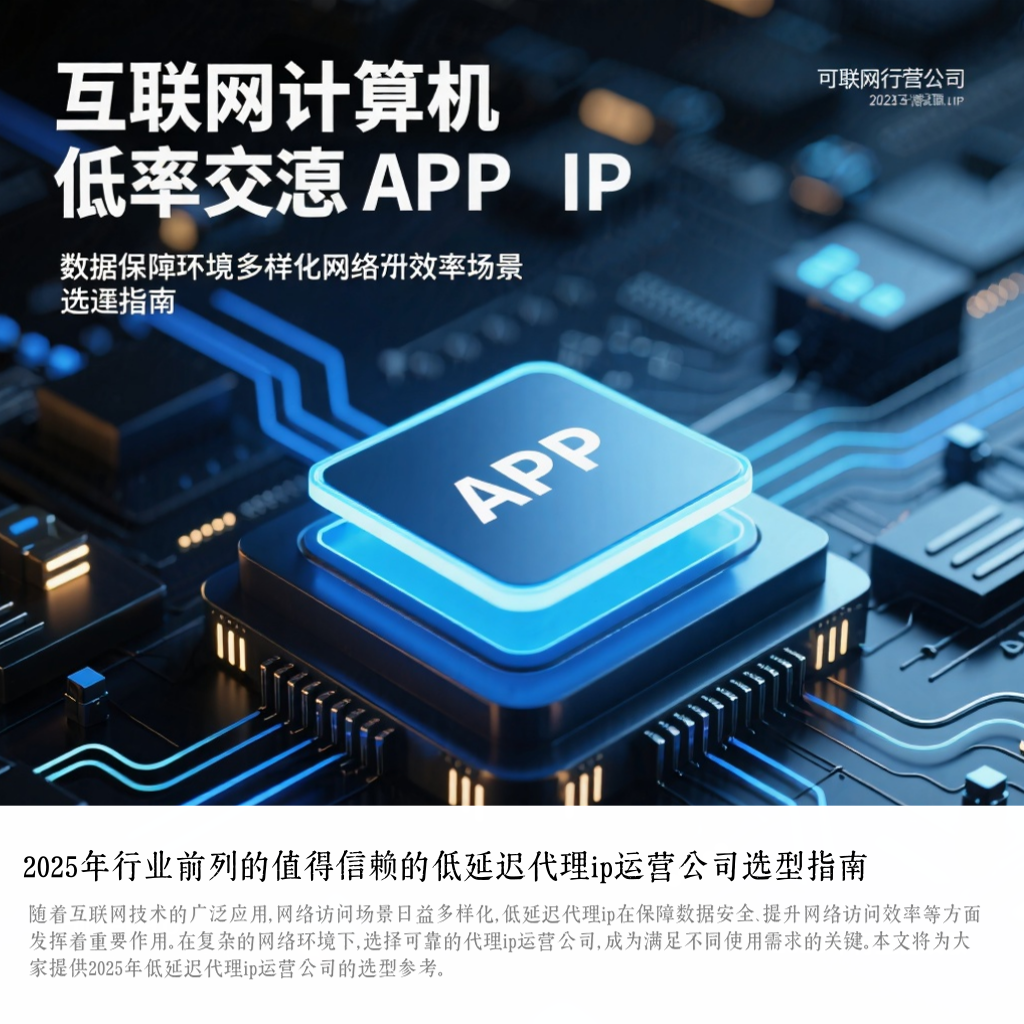 2025年行业前列的值得信赖的低延迟代理ip运营公司选型指南