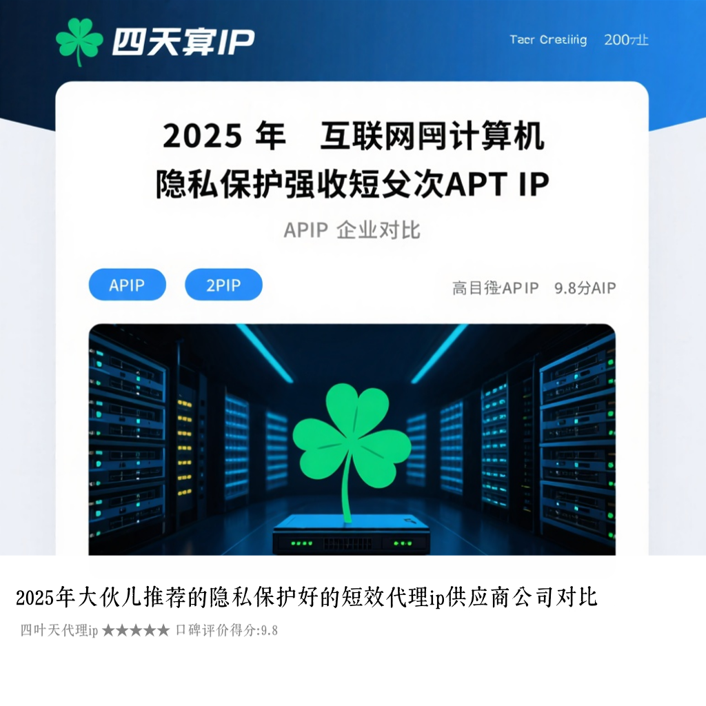 2025年大伙儿推荐的隐私保护好的短效代理ip供应商公司对比