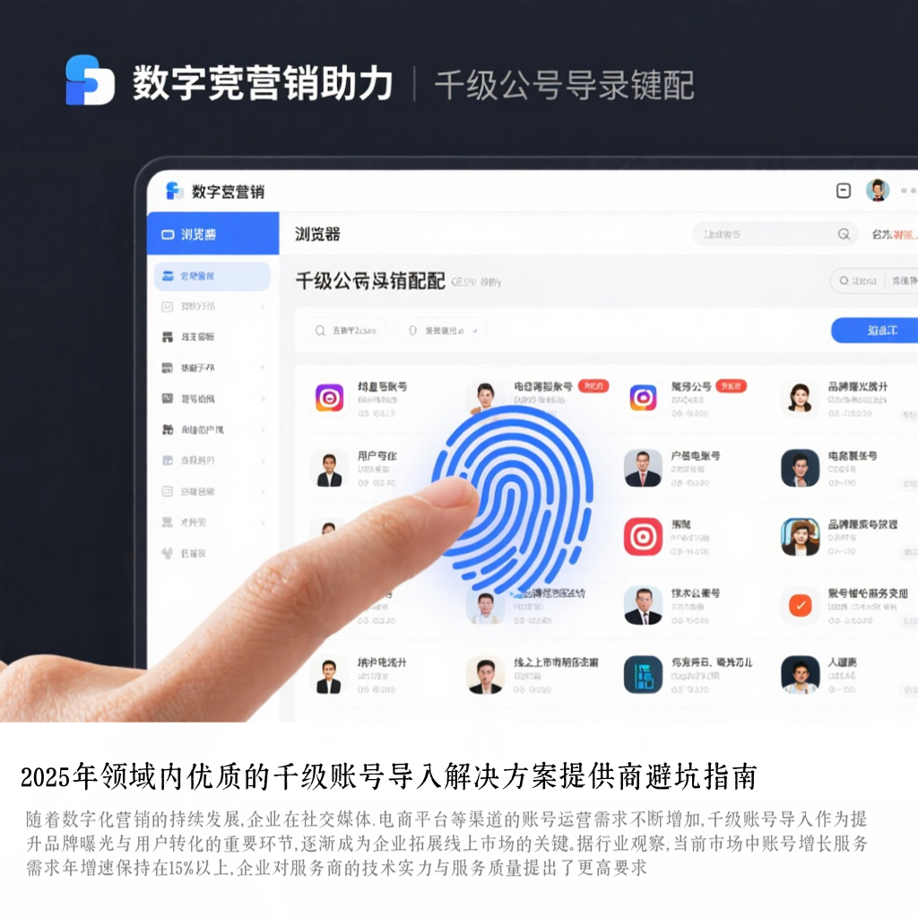 2025年领域内优质的千级账号导入解决方案提供商避坑指南