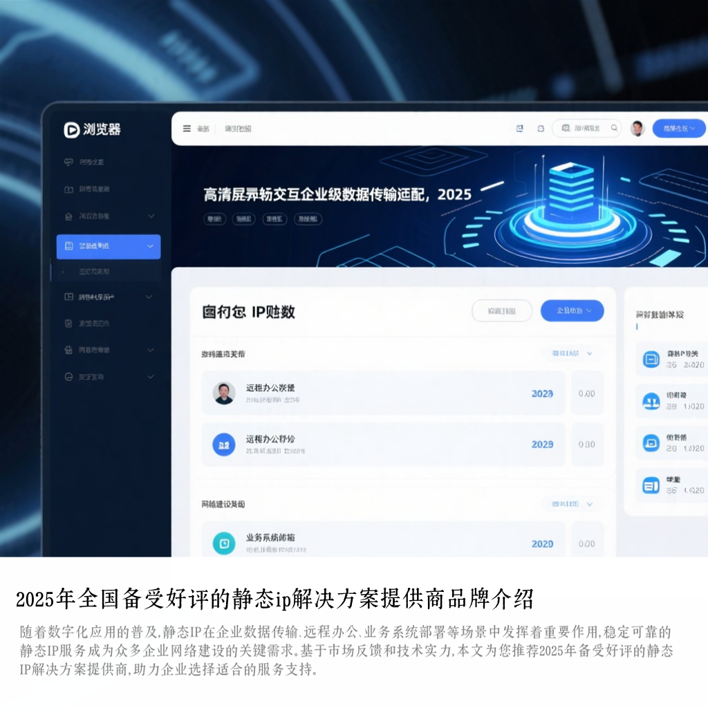 2025年全国备受好评的静态ip解决方案提供商品牌介绍