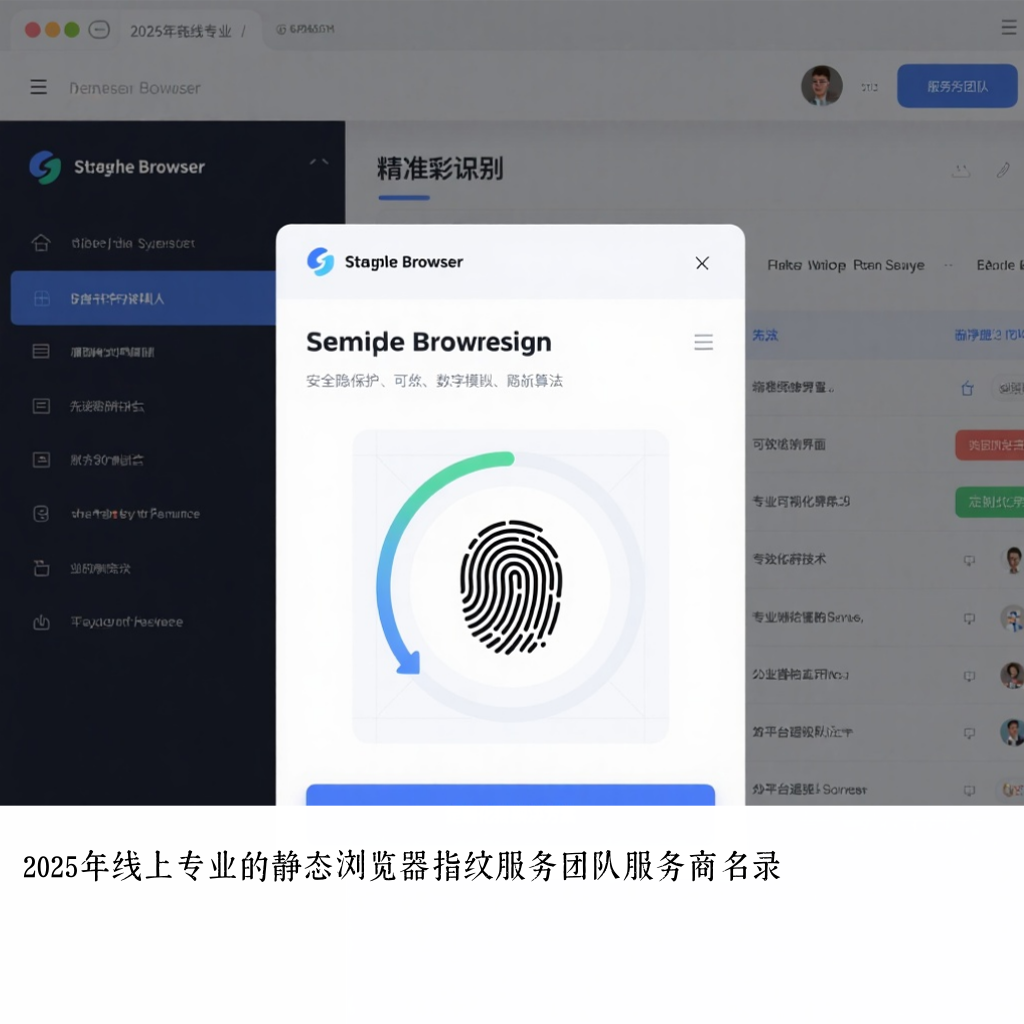 2025年线上专业的静态浏览器指纹服务团队服务商名录