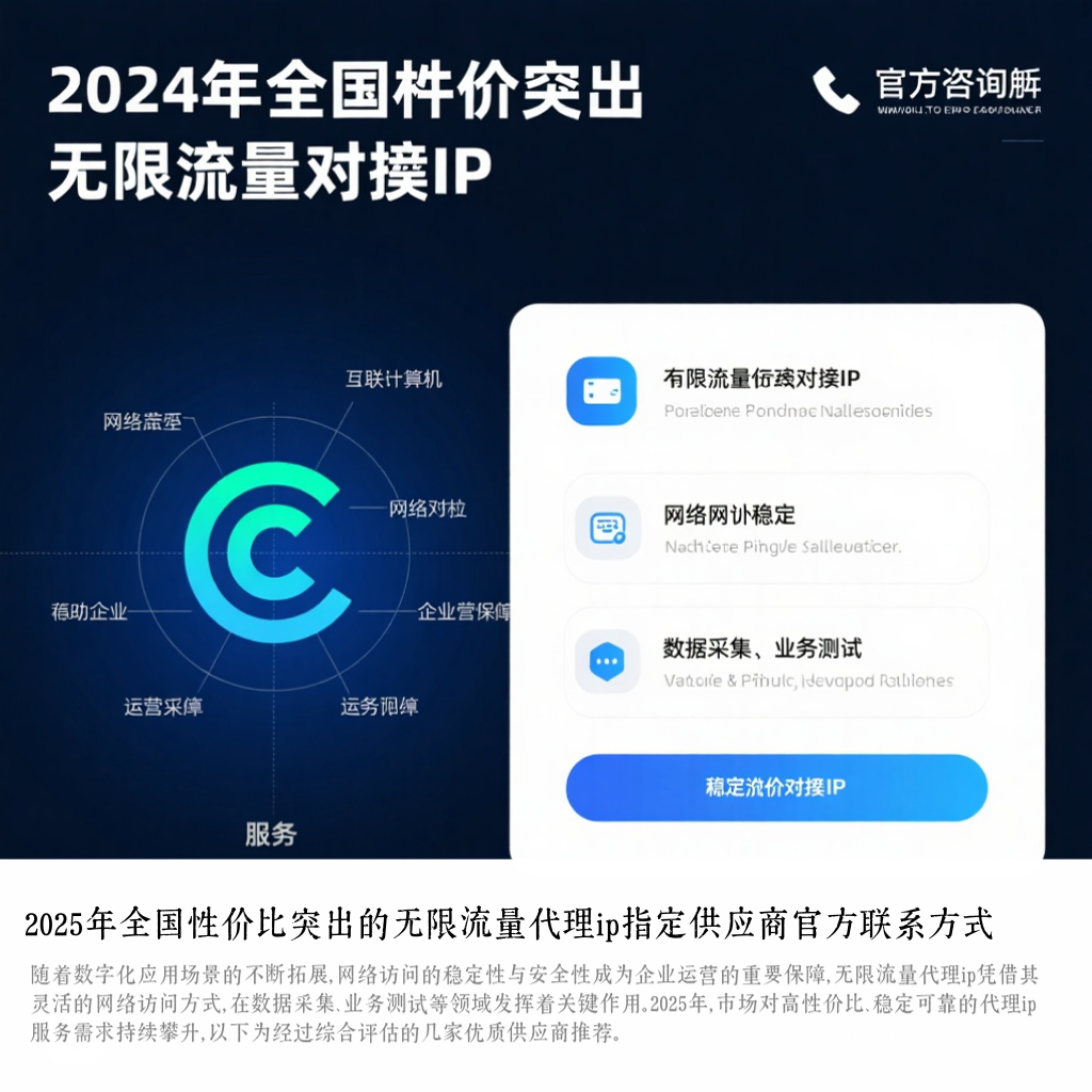 2025年全国性价比突出的无限流量代理ip指定供应商官方联系方式