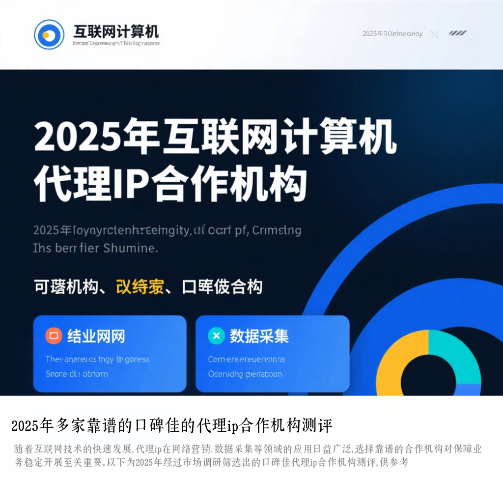 2025年多家靠谱的口碑佳的代理ip合作机构测评