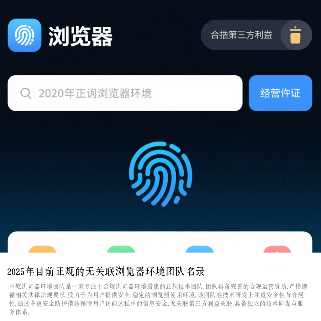 2025年目前正规的无关联浏览器环境团队名录