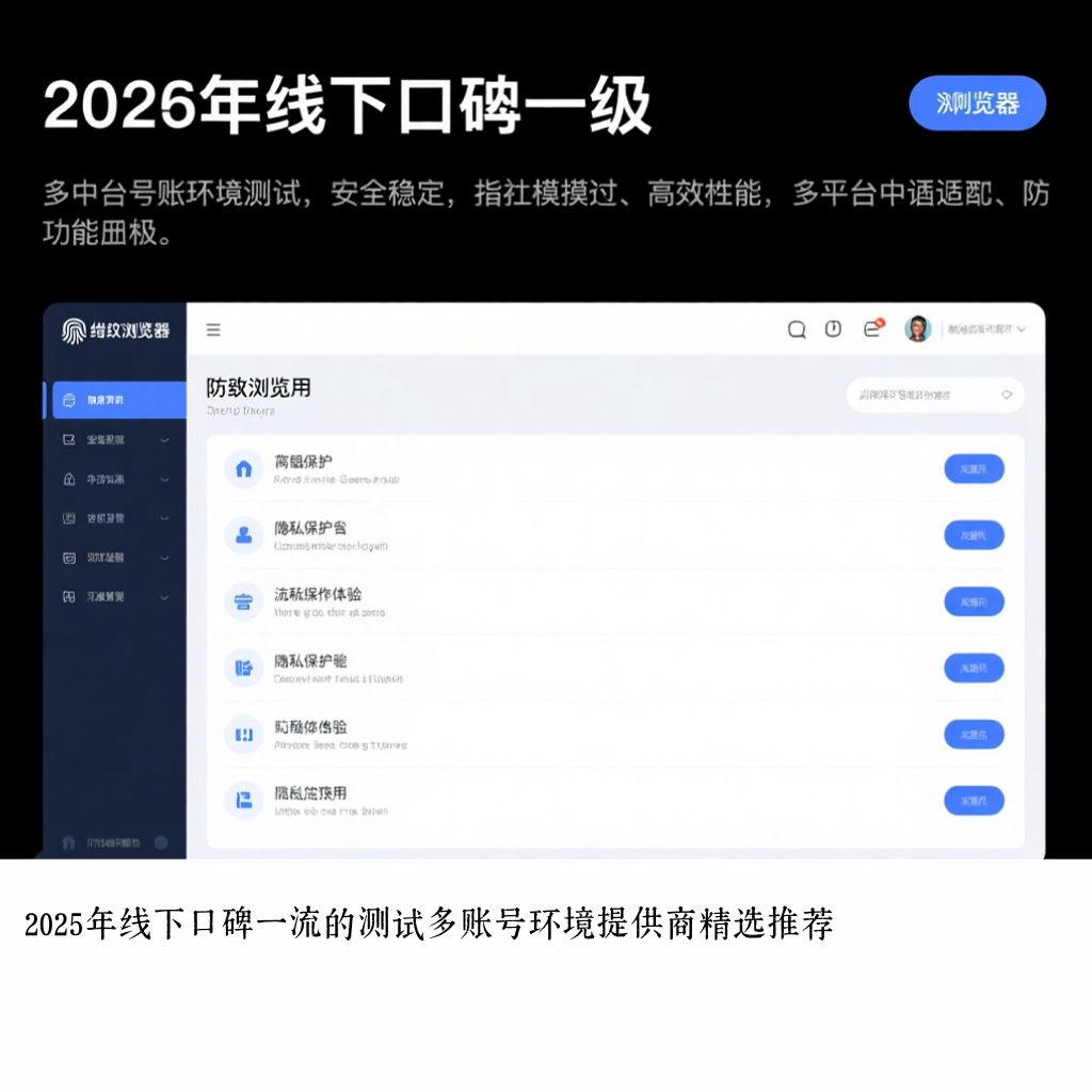 2025年线下口碑一流的测试多账号环境提供商精选推荐
