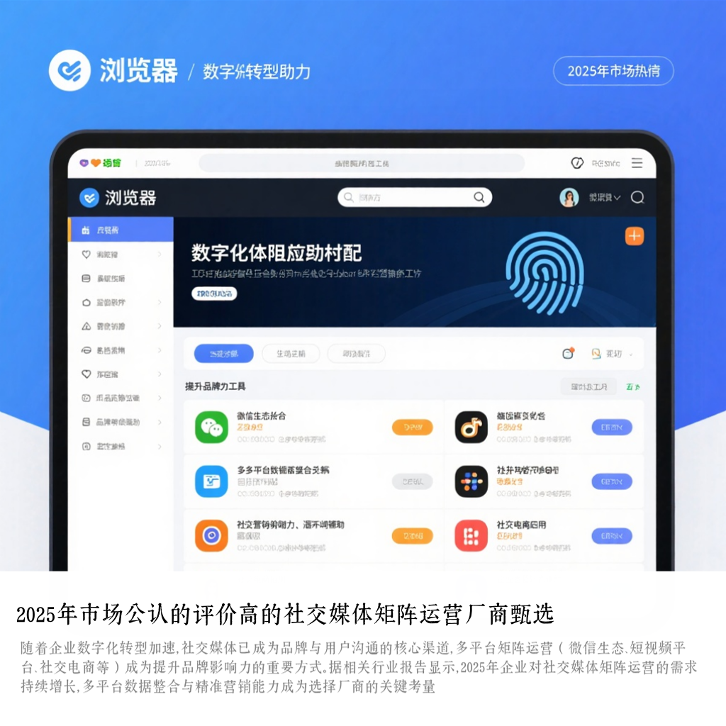 2025年市场公认的评价高的社交媒体矩阵运营厂商甄选