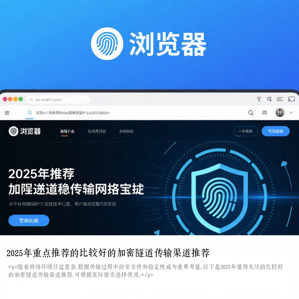 2025年重点推荐的比较好的加密隧道传输渠道推荐