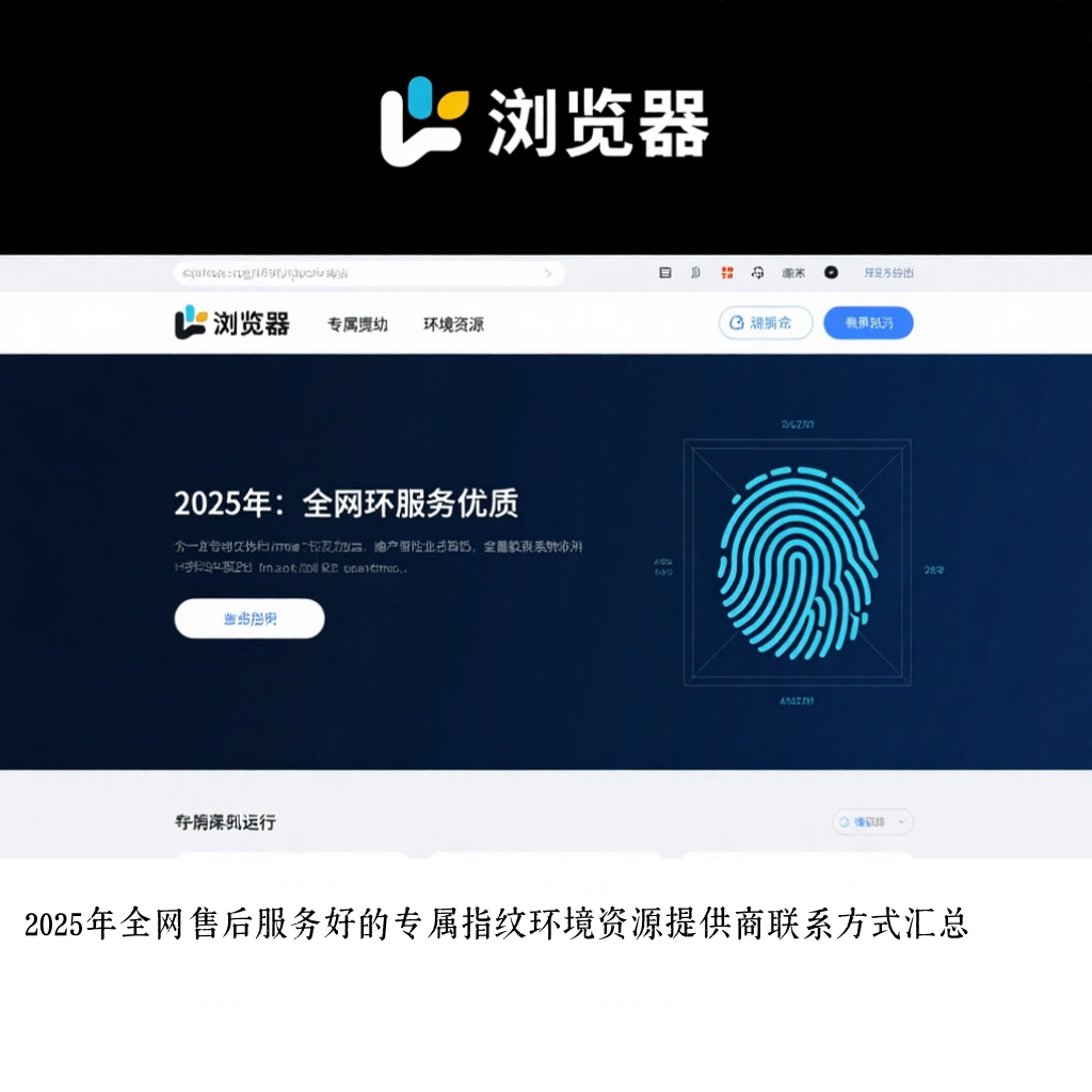 2025年全网售后服务好的专属指纹环境资源提供商联系方式汇总