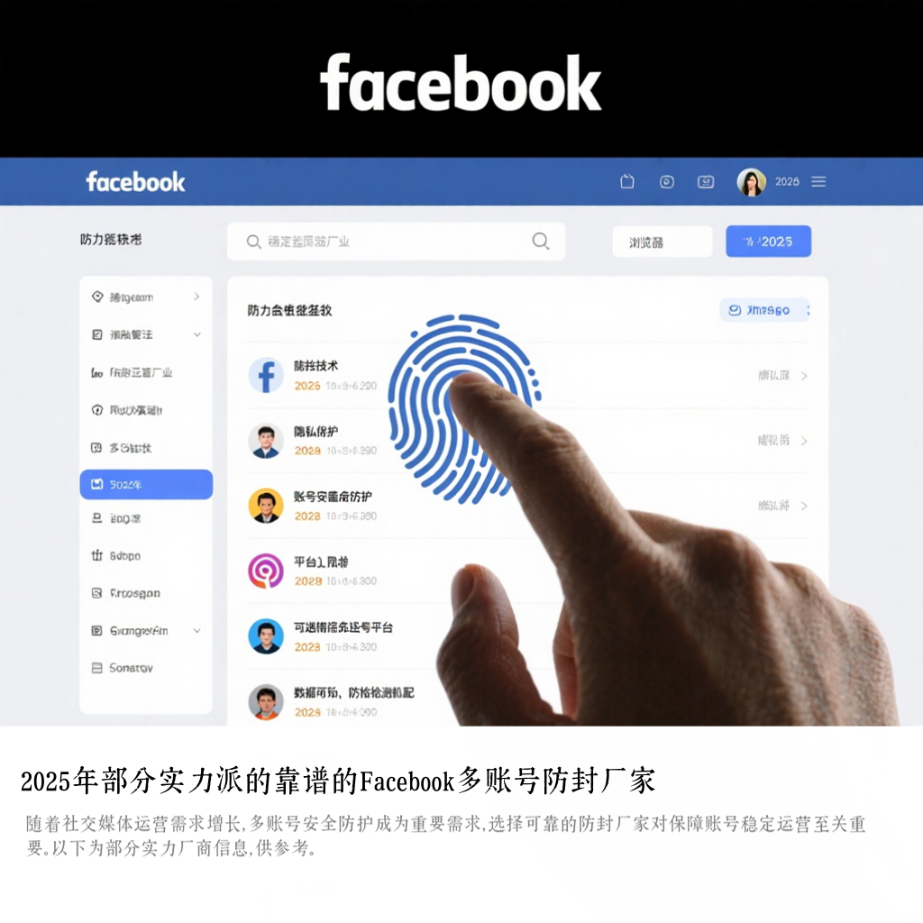 2025年部分实力派的靠谱的Facebook多账号防封厂家