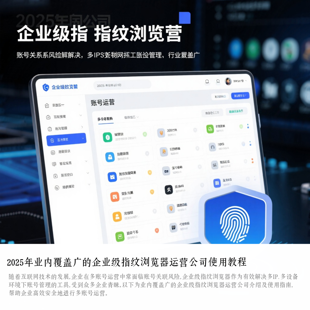 2025年业内覆盖广的企业级指纹浏览器运营公司使用教程