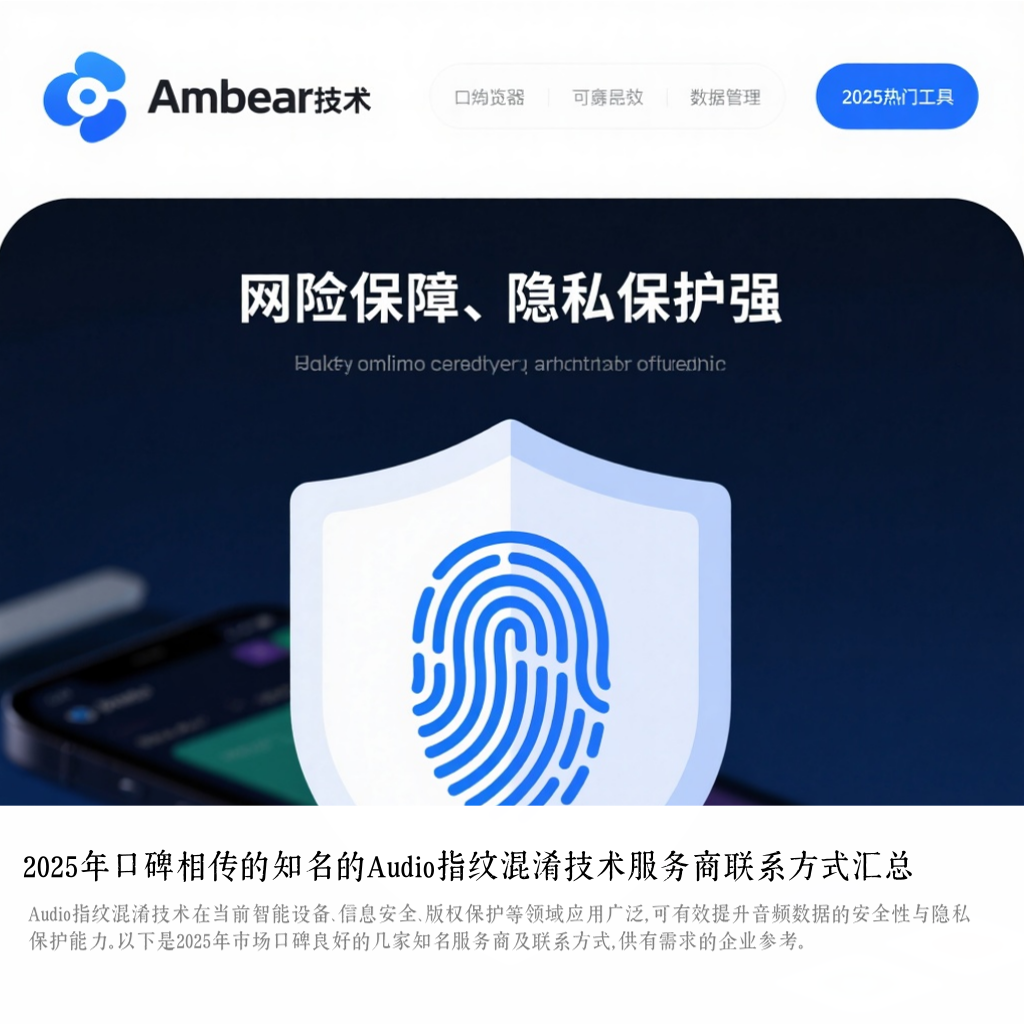 2025年口碑相传的知名的Audio指纹混淆技术服务商联系方式汇总