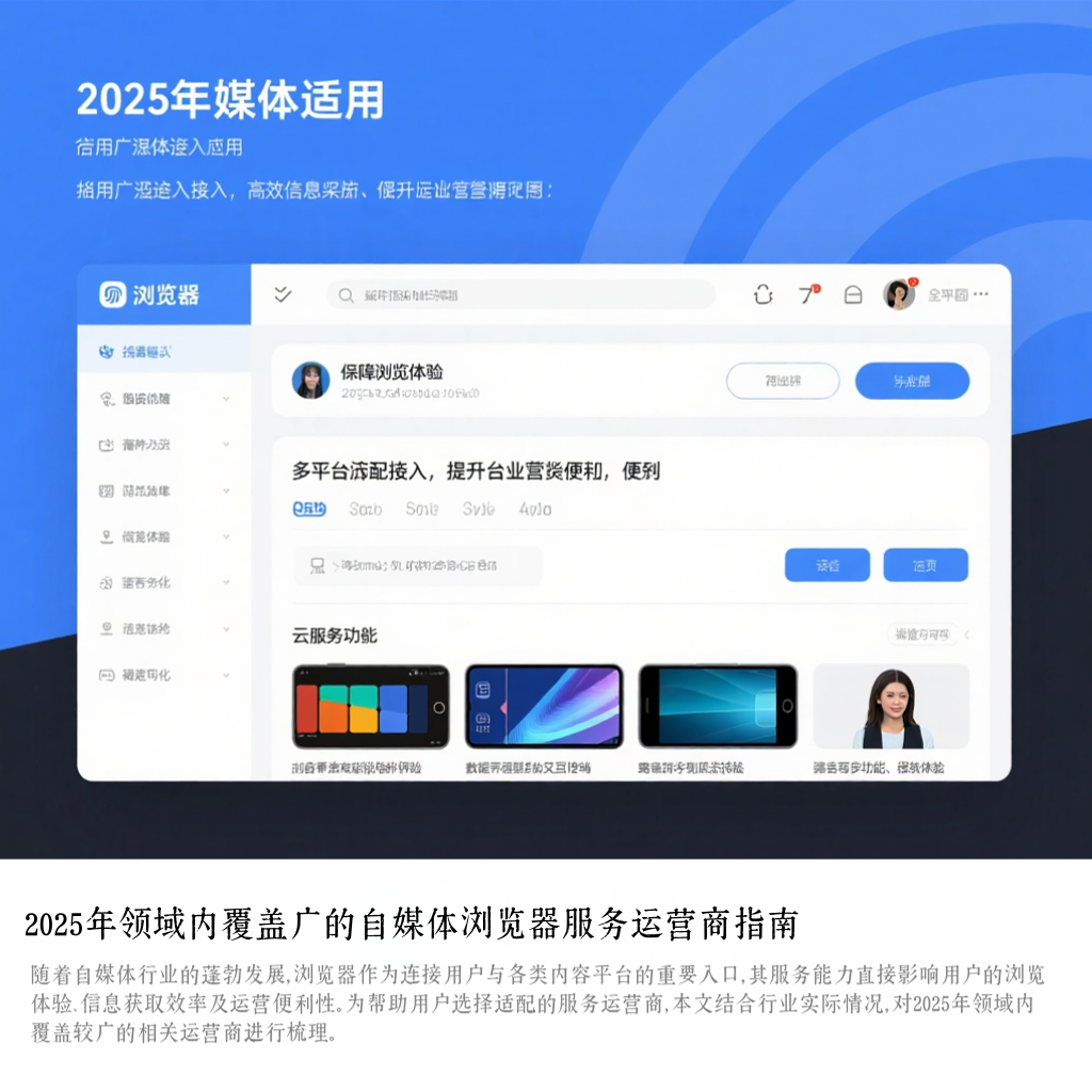 2025年领域内覆盖广的自媒体浏览器服务运营商指南