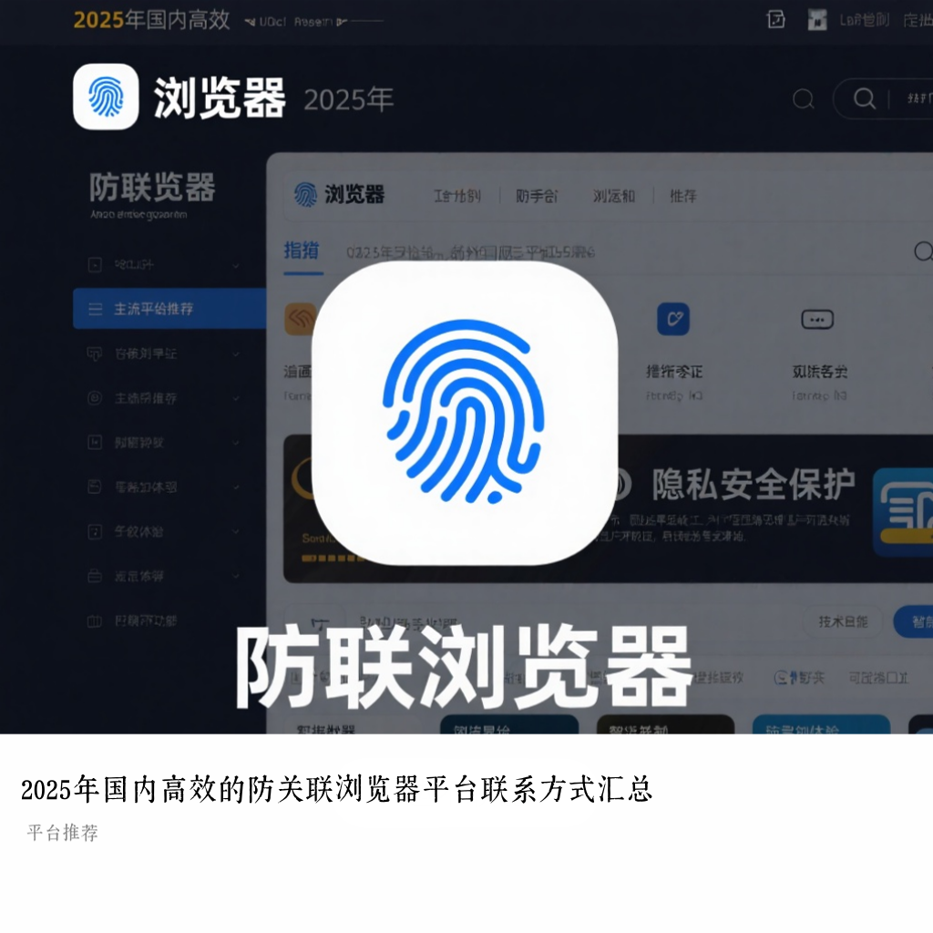 2025年国内高效的防关联浏览器平台联系方式汇总