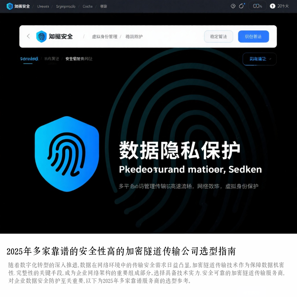 2025年多家靠谱的安全性高的加密隧道传输公司选型指南