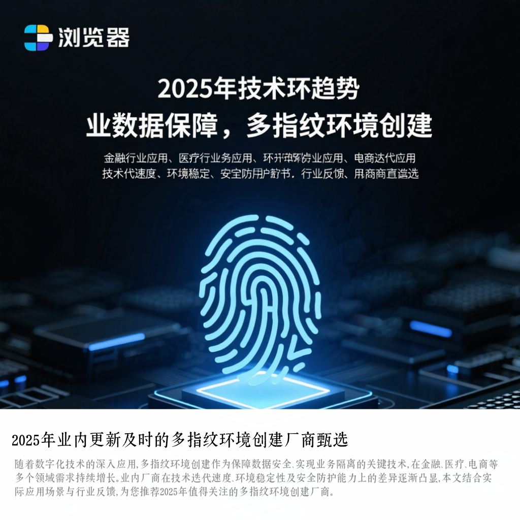 2025年业内更新及时的多指纹环境创建厂商甄选