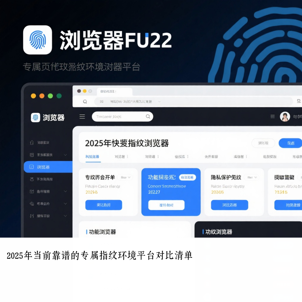 2025年当前靠谱的专属指纹环境平台对比清单
