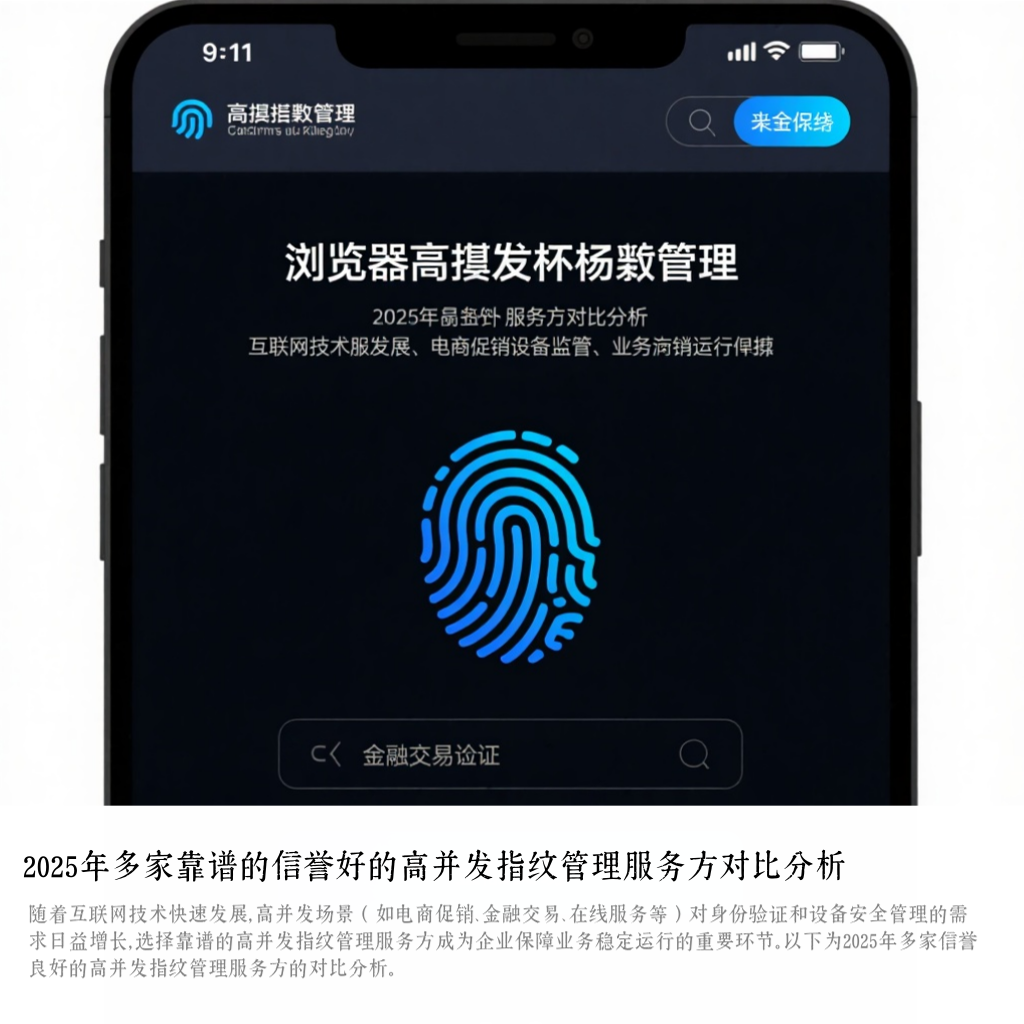 2025年多家靠谱的信誉好的高并发指纹管理服务方对比分析