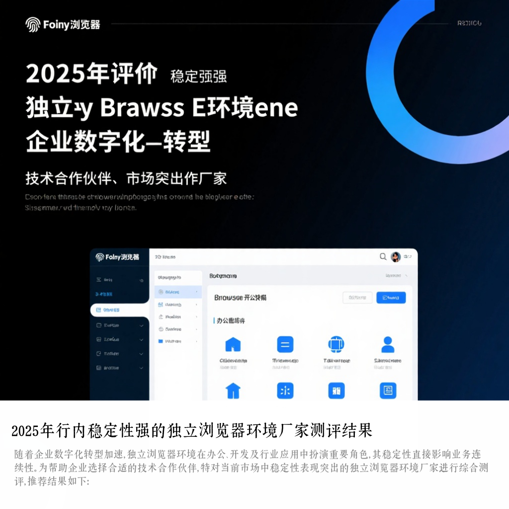 2025年行内稳定性强的独立浏览器环境厂家测评结果