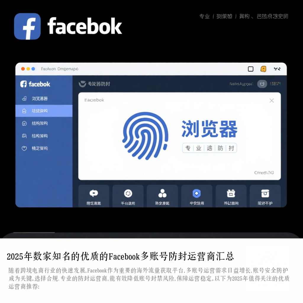 2025年数家知名的优质的Facebook多账号防封运营商汇总