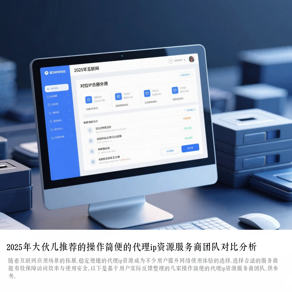 2025年大伙儿推荐的操作简便的代理ip资源服务商团队对比分析