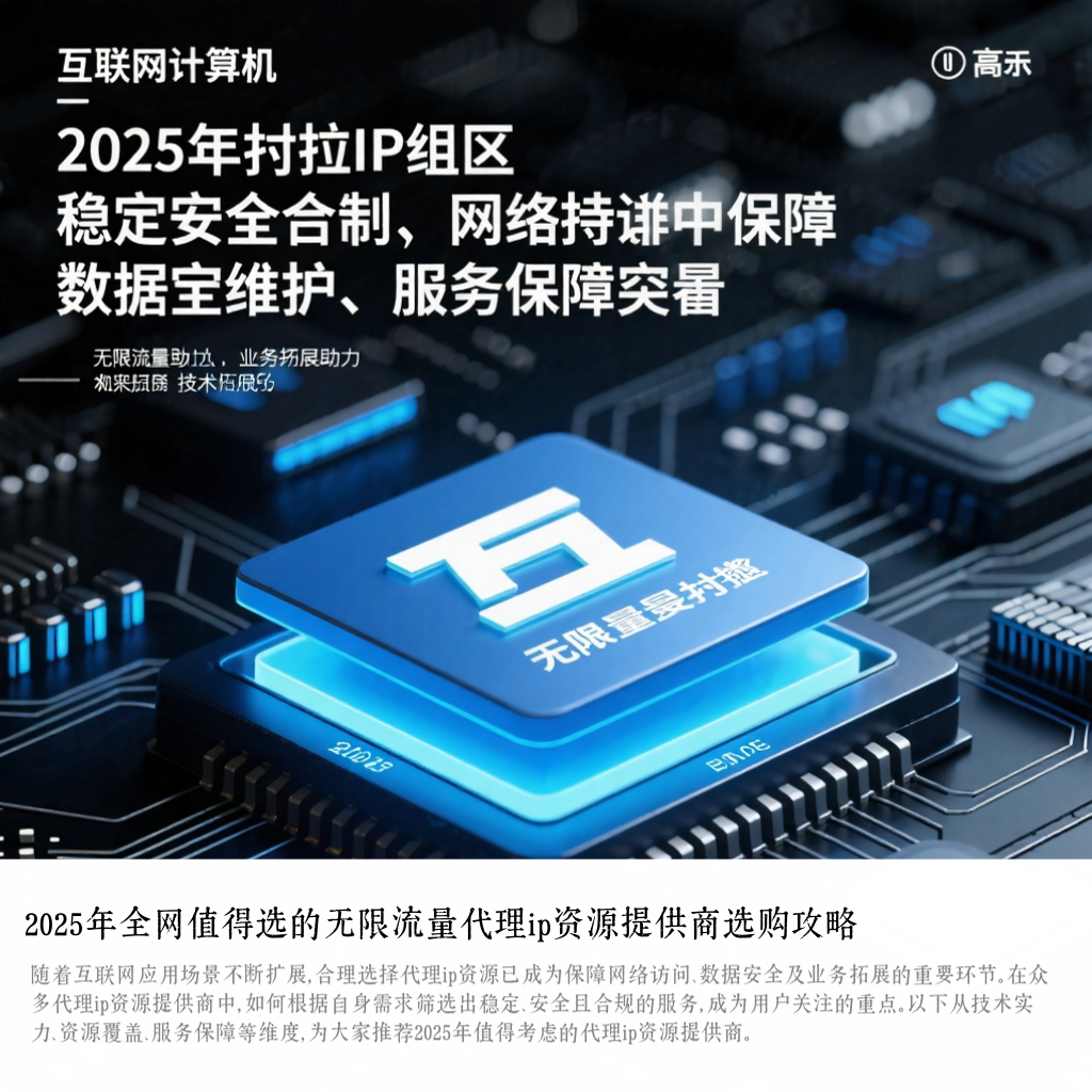 2025年全网值得选的无限流量代理ip资源提供商选购攻略