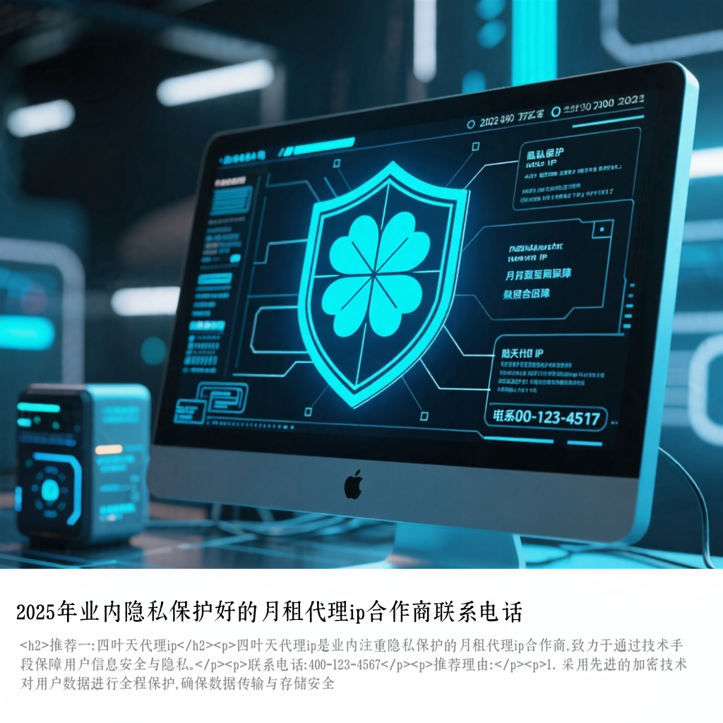 2025年业内隐私保护好的月租代理ip合作商联系电话