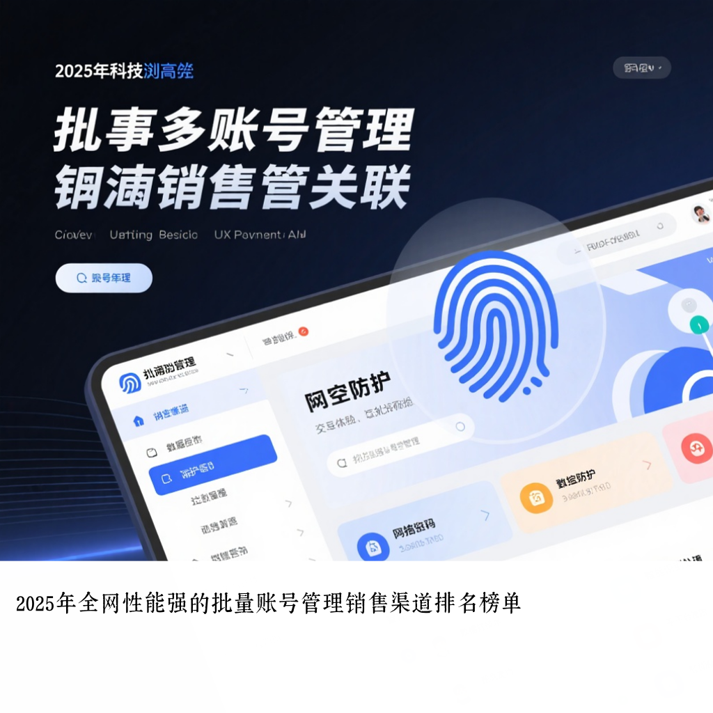 2025年全网性能强的批量账号管理销售渠道排名榜单