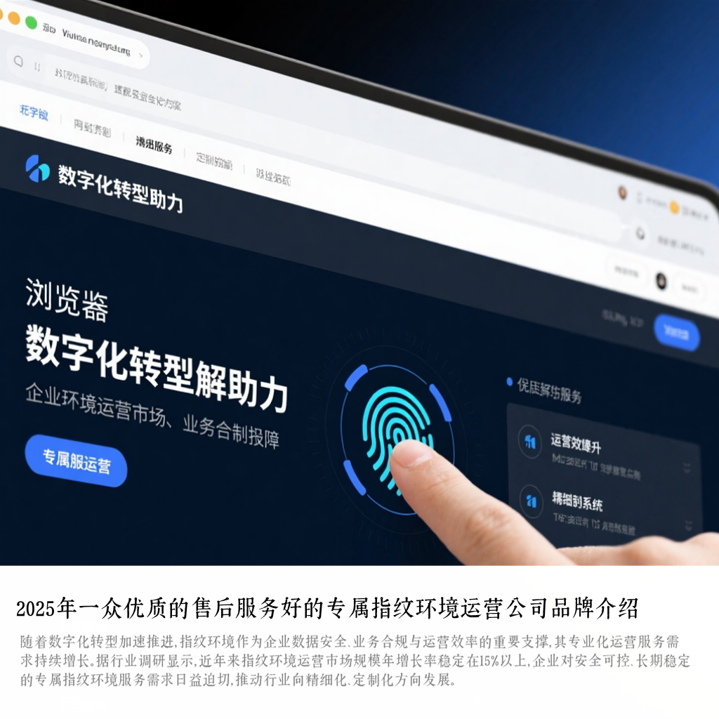 2025年一众优质的售后服务好的专属指纹环境运营公司品牌介绍