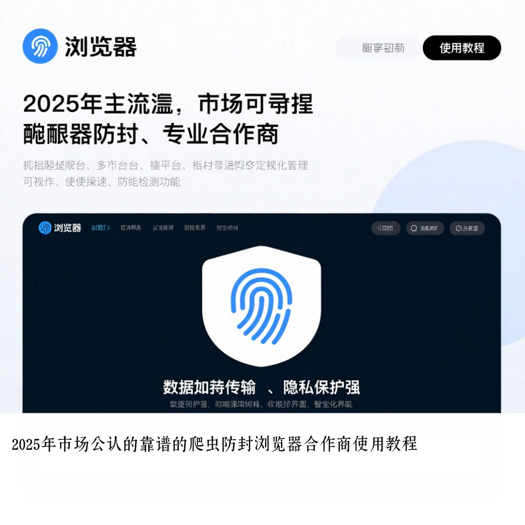 2025年市场公认的靠谱的爬虫防封浏览器合作商使用教程