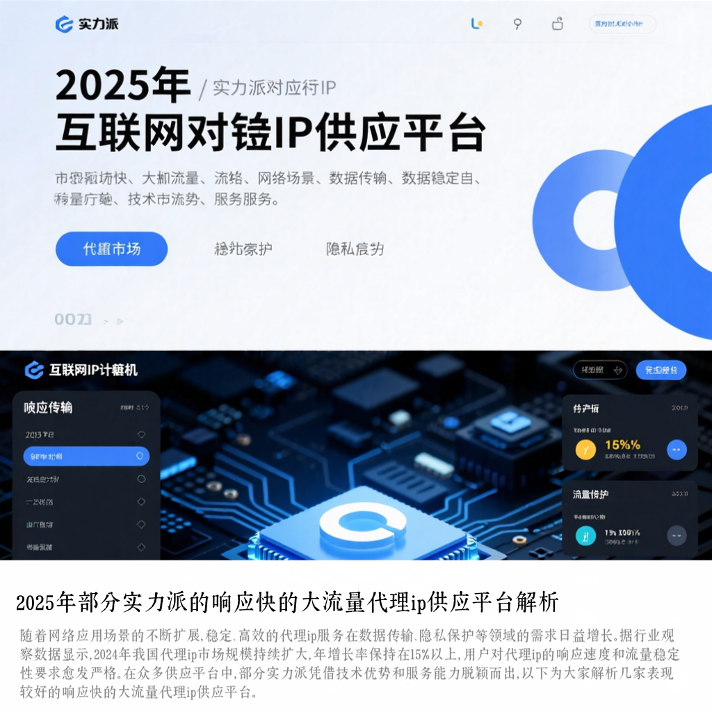 2025年部分实力派的响应快的大流量代理ip供应平台解析