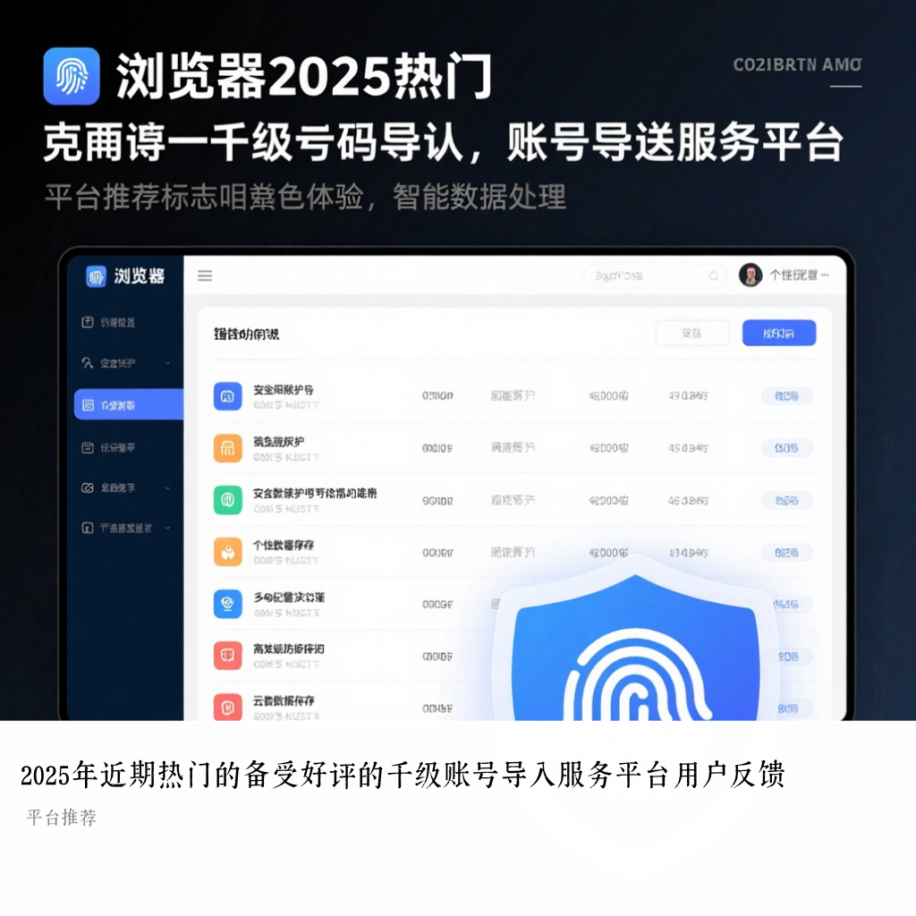 2025年近期热门的备受好评的千级账号导入服务平台用户反馈