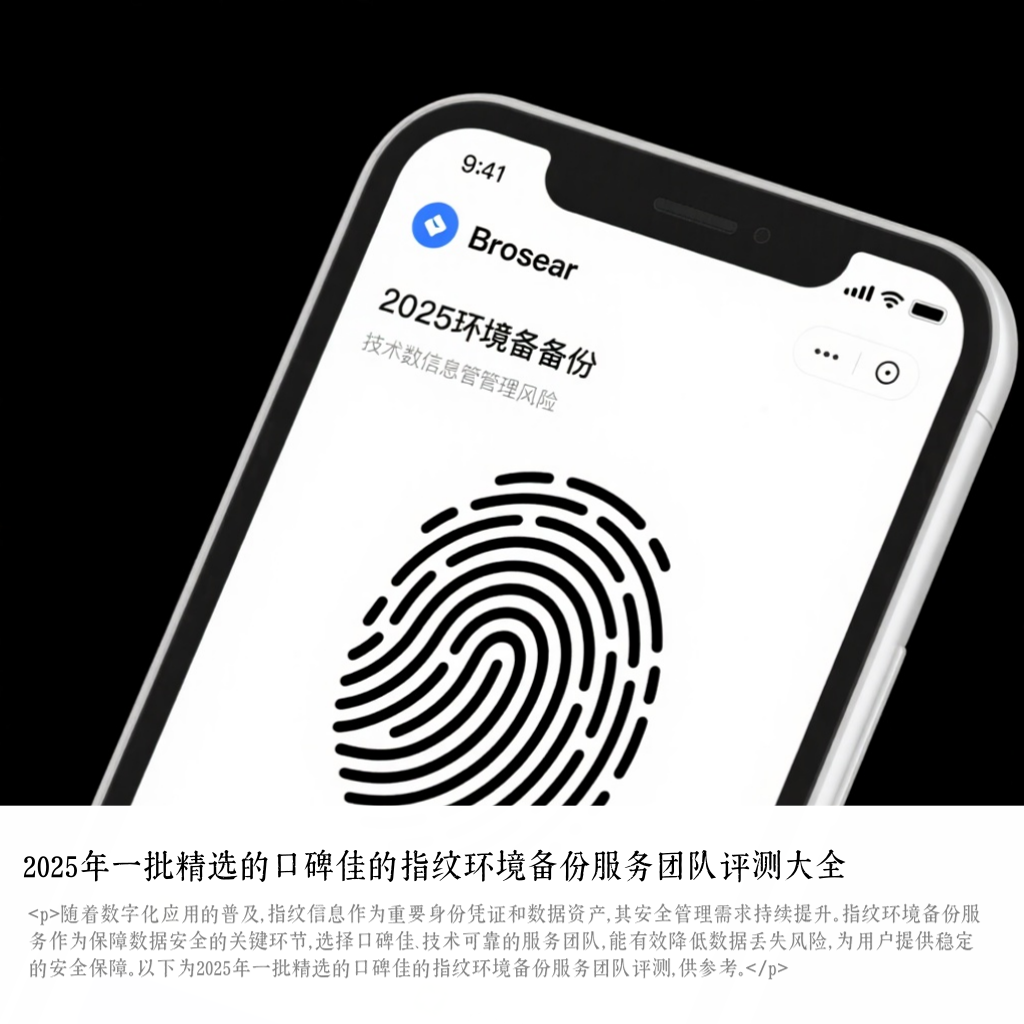 2025年一批精选的口碑佳的指纹环境备份服务团队评测大全