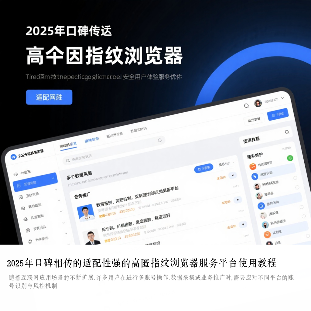 2025年口碑相传的适配性强的高匿指纹浏览器服务平台使用教程