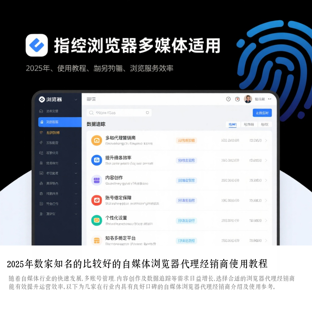 2025年数家知名的比较好的自媒体浏览器代理经销商使用教程