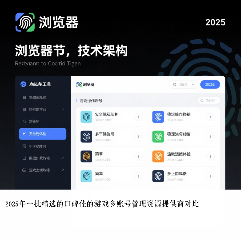 2025年一批精选的口碑佳的游戏多账号管理资源提供商对比